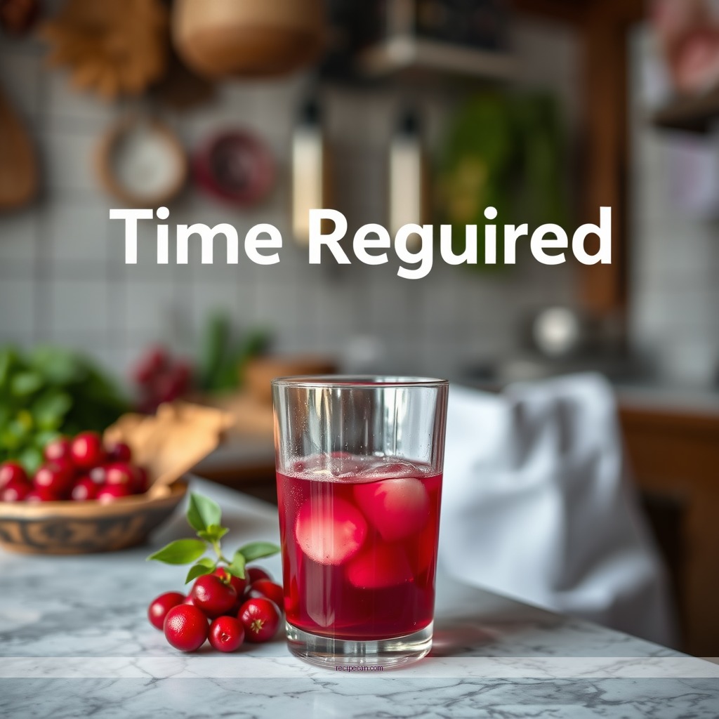 Time Required - recipe cranberry juice