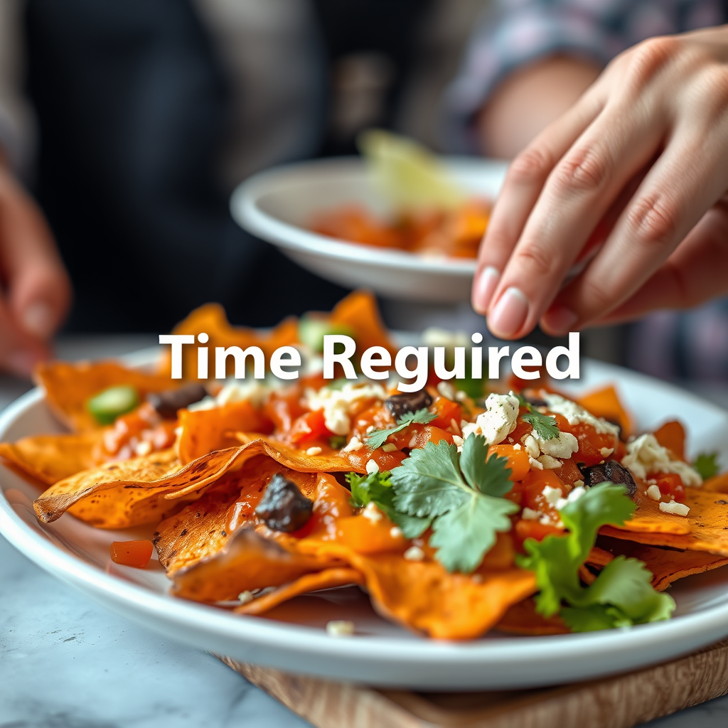 Time Required - recipe for sweet potato nachos