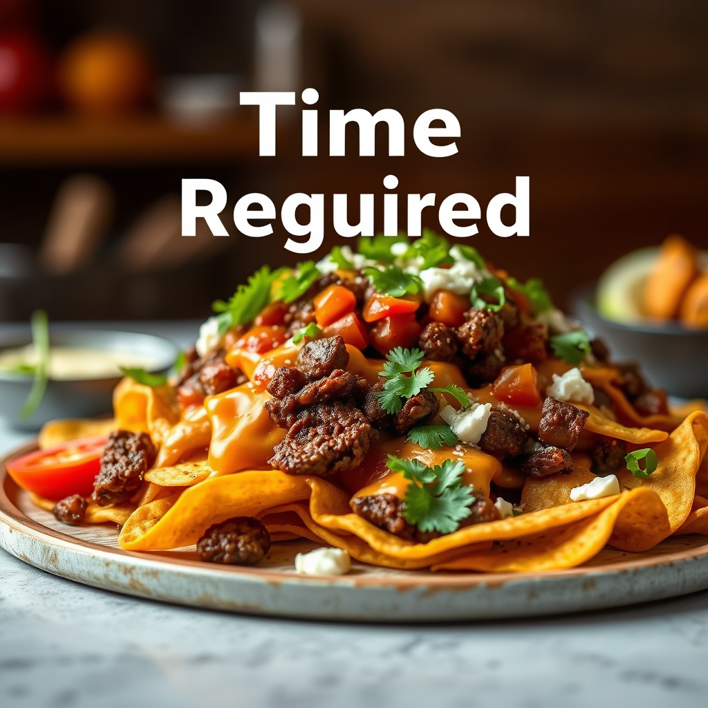 Time Required - restaurant style beef nachos recipe