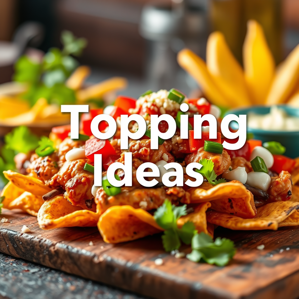 Topping Ideas - easy chicken nachos recipe