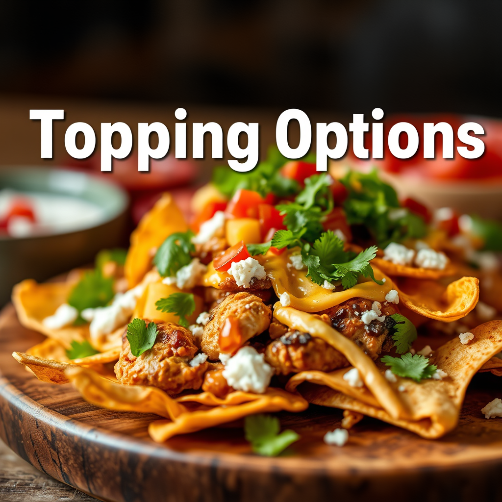 Topping Options - chicken nachos recipe