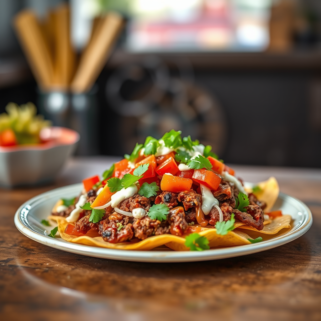 Toppings - recipe nachos ground beef