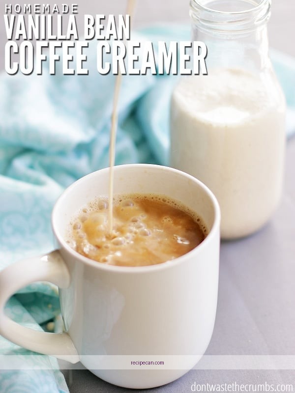 Vanilla Beans Coffee Creamer Ingredients Milk Sugar Homemade Vanilla Coffee Creamer - recipe vanilla coffee creamer