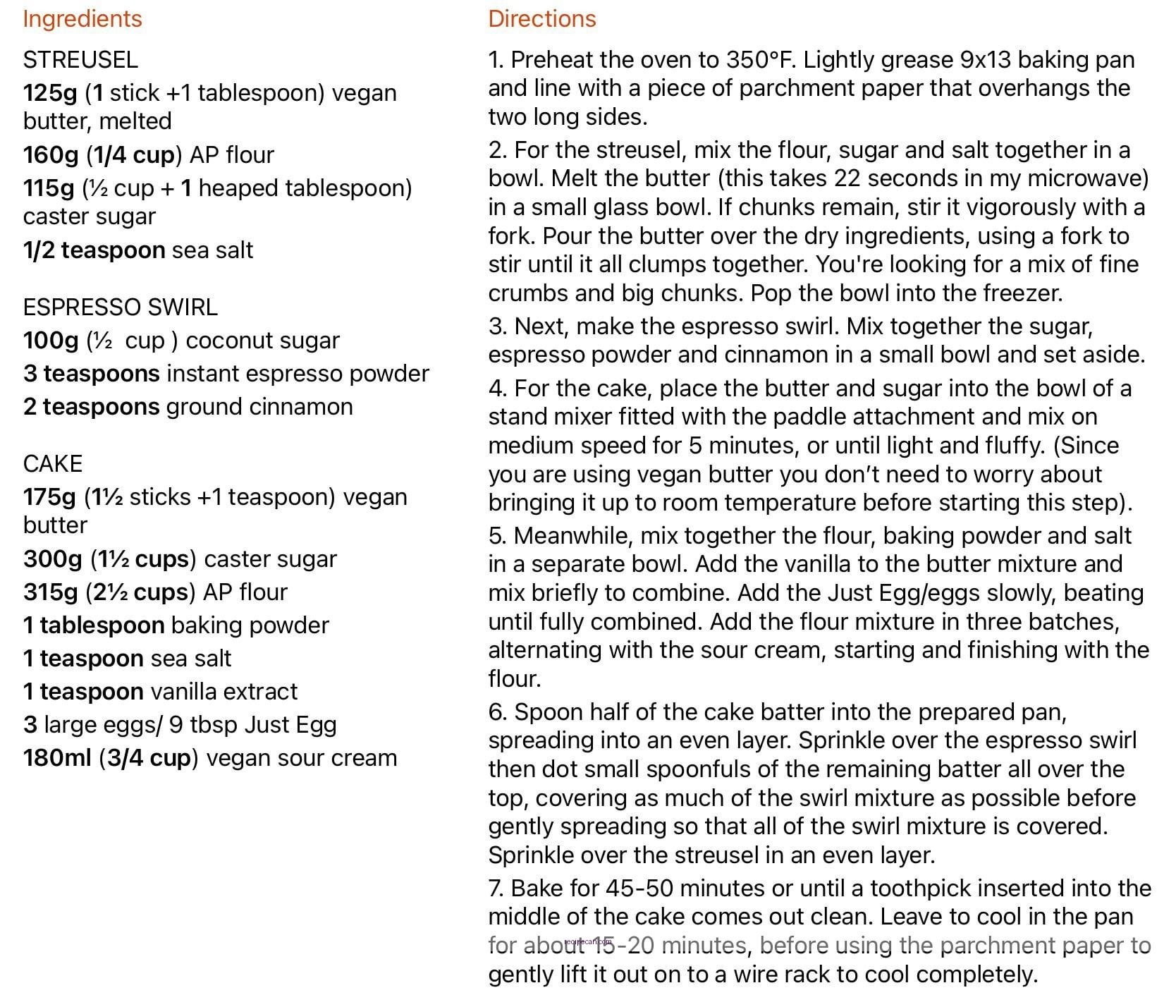 Vegan Coffee Cake Baking Guide Ingredients Tools Baking Vegan Coffee Cake - vegan coffee cake recipe