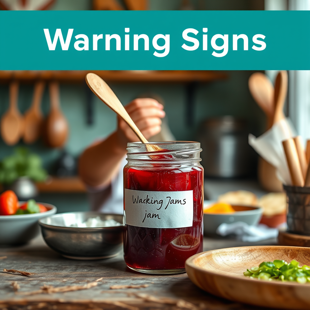 Warning Signs - making jam recipe