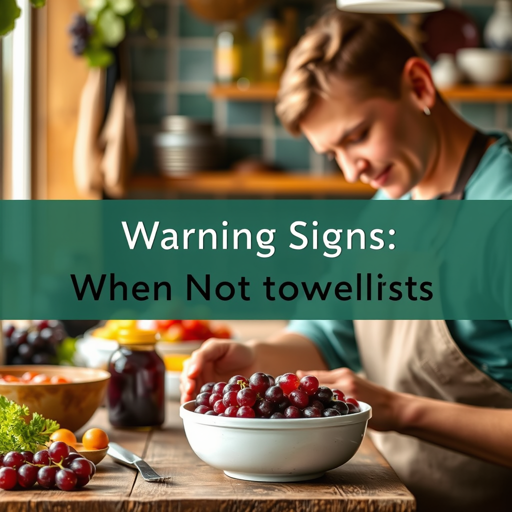 Warning Signs - grape jam recipe