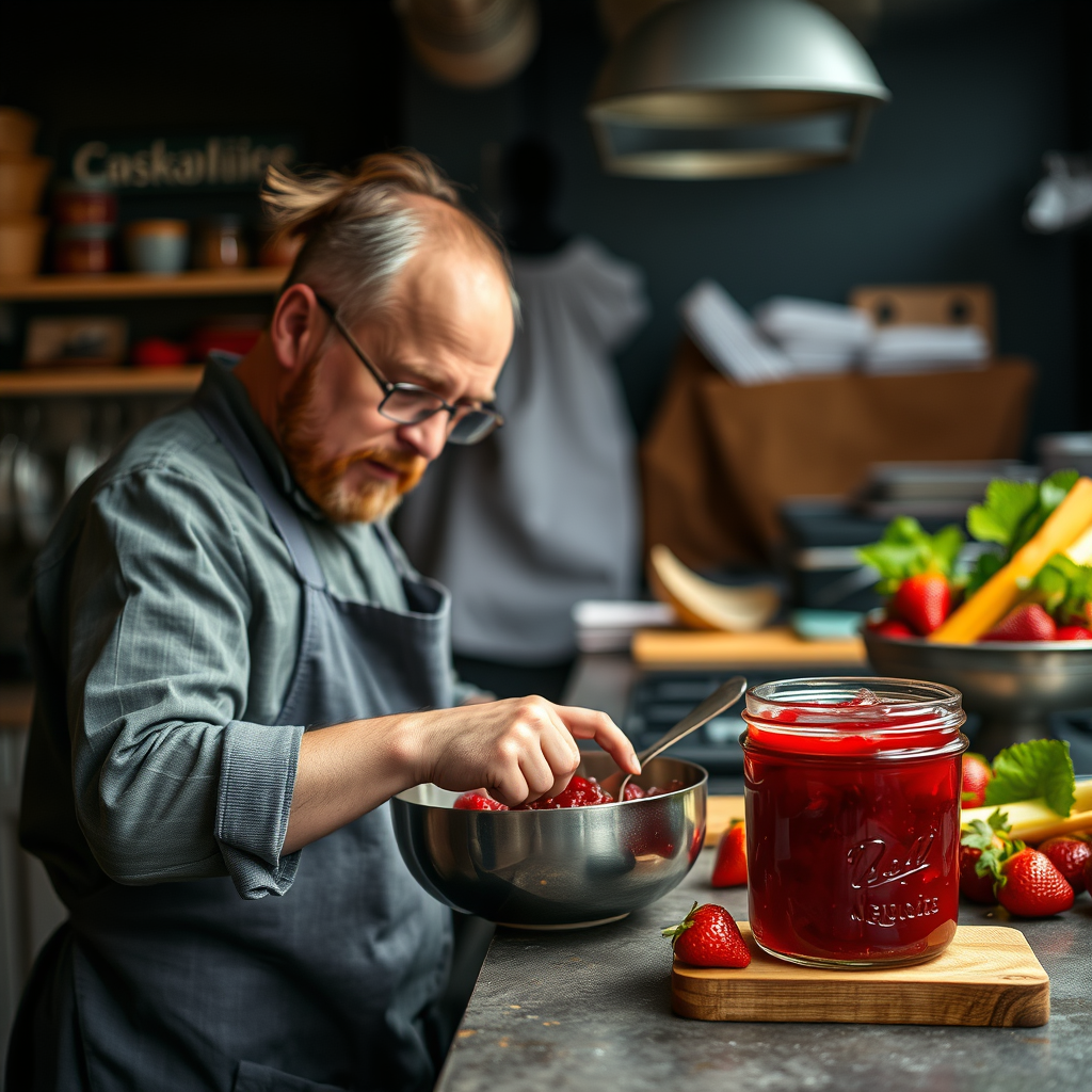 Warning Signs - recipe for strawberry rhubarb jam