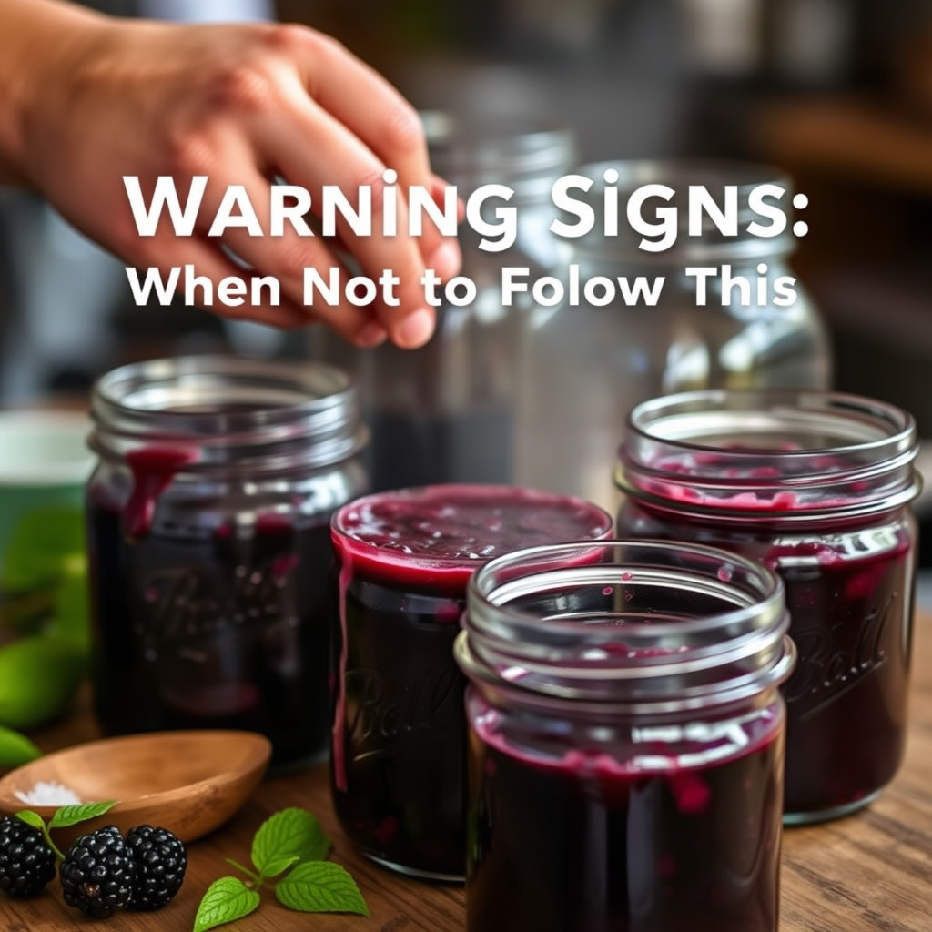 Warning Signs - blackberry jam recipe for canning