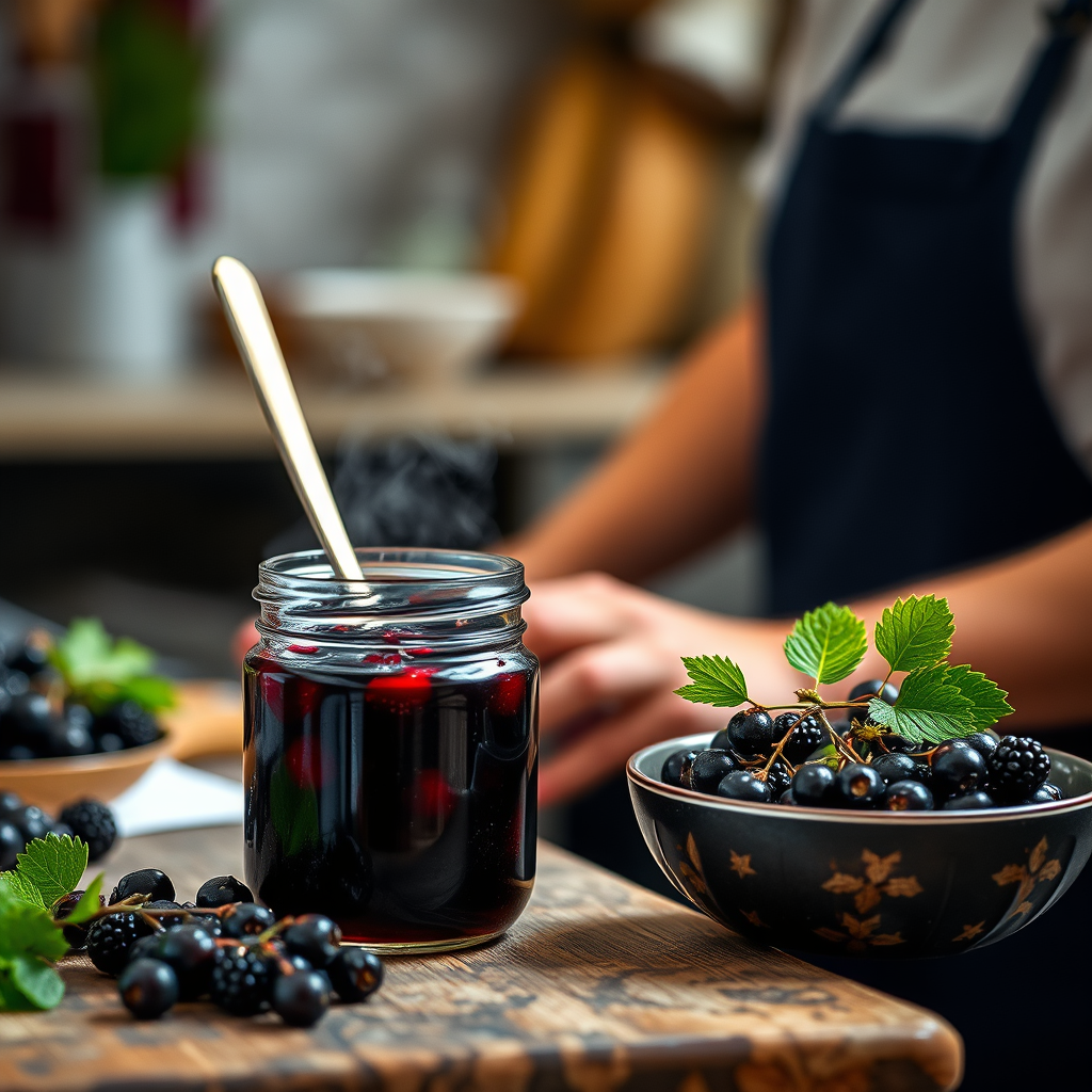Warning Signs - recipe for making blackcurrant jam