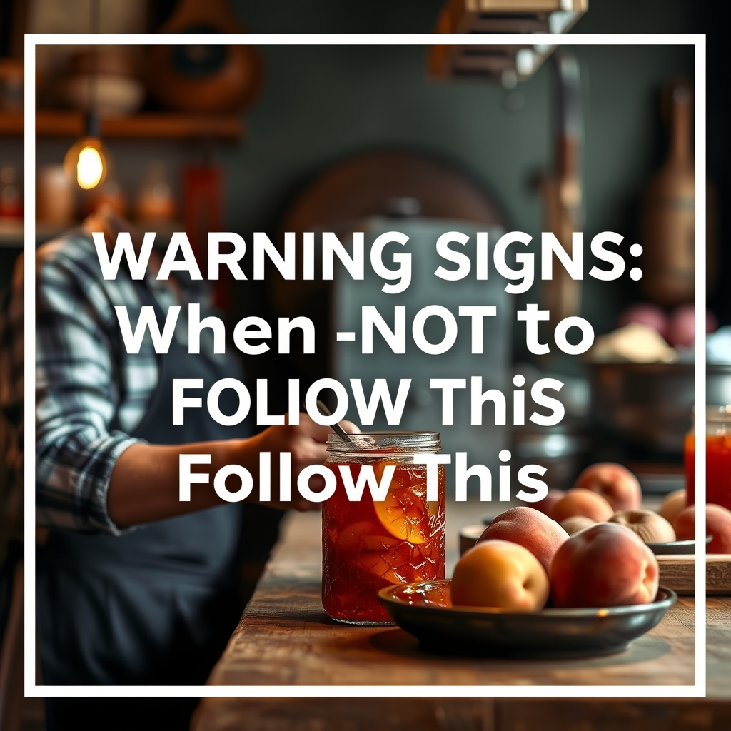 Warning Signs - peach jam recipe