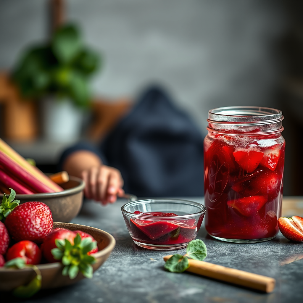 Warning Signs - rhubarb and strawberry jam recipe