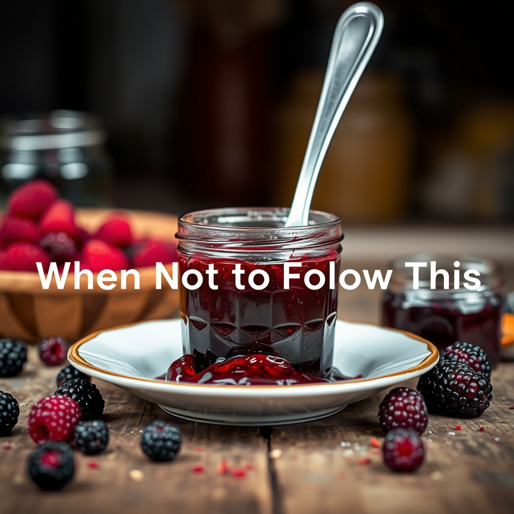 Warning Signs - mulberry jam recipe