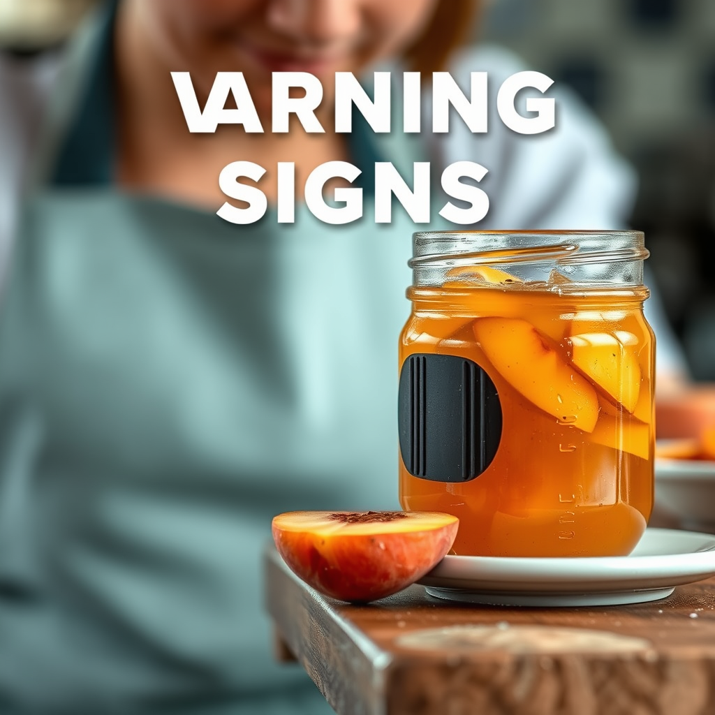 Warning Signs - easy peach jelly recipe