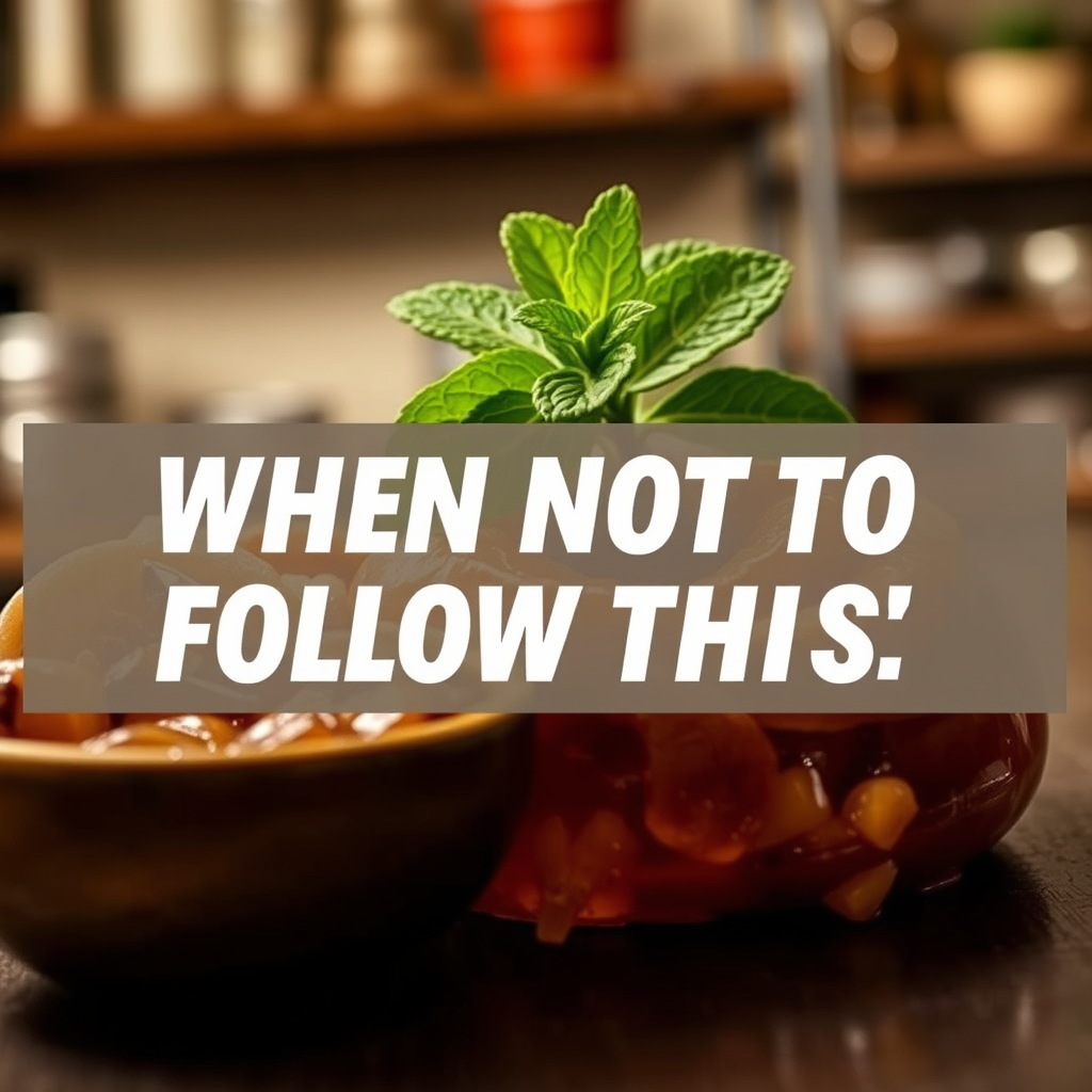 Warning Signs - recipe for mint jelly