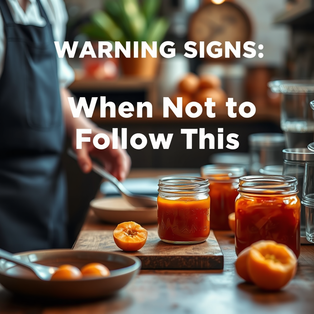 Warning Signs - apricot jam recipe