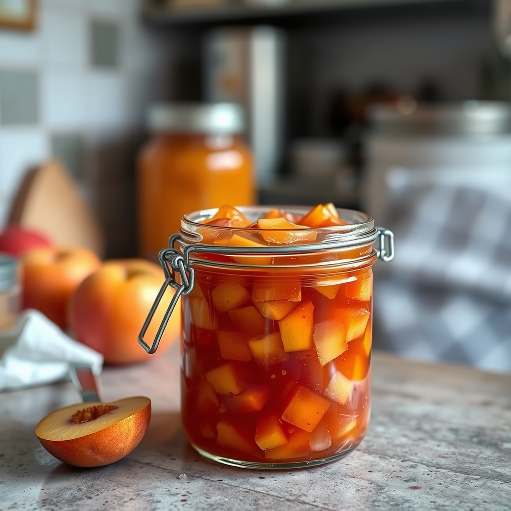 Warning Signs - peach freezer jam recipe