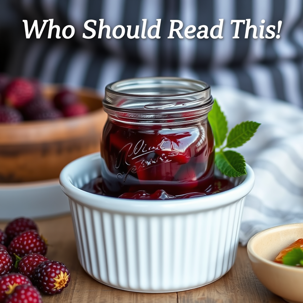 Who Should Read This - recipe for mulberry jam