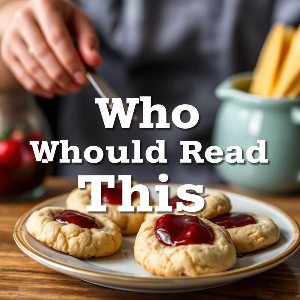 Who Should Read This - jam thumbprint cookie recipe