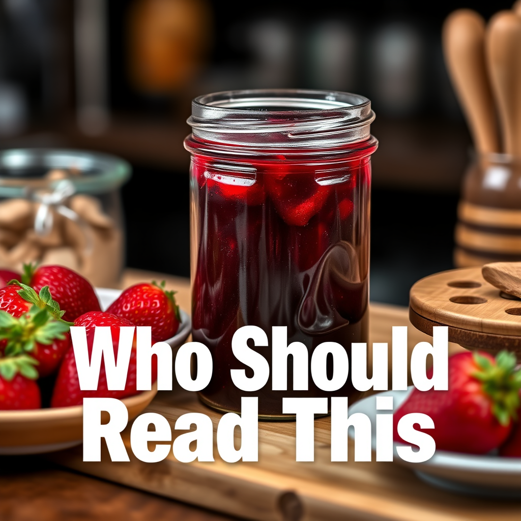 Who Should Read This - recipe for making strawberry jam