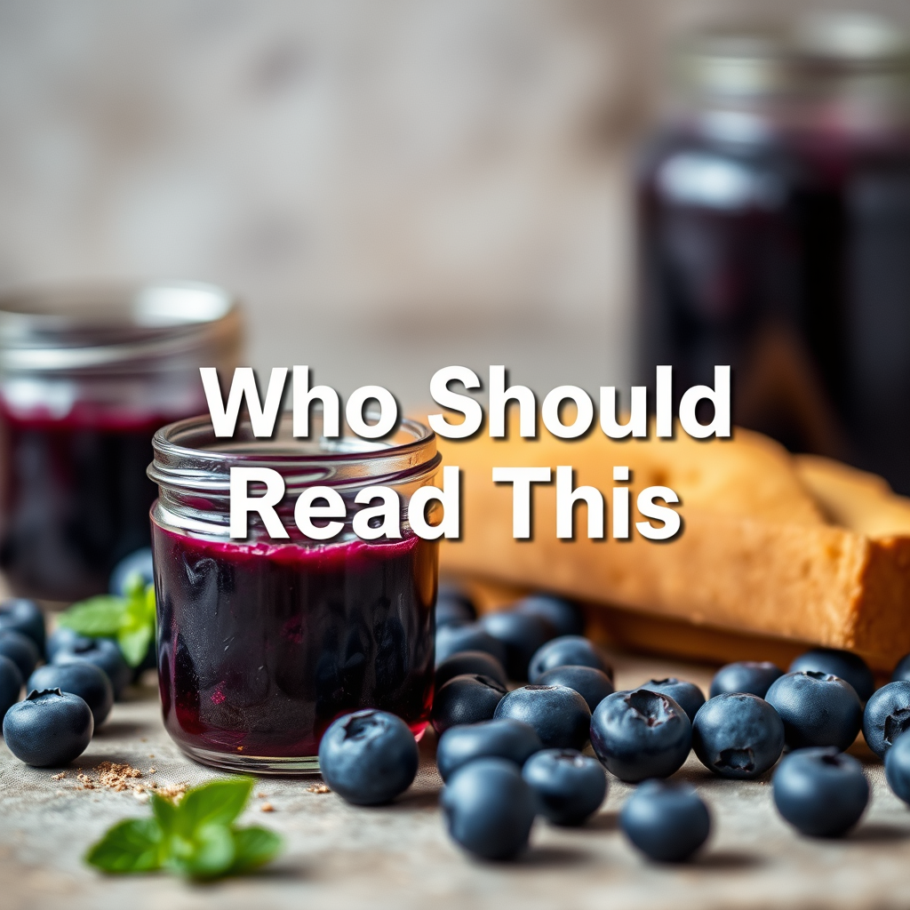 Who Should Read This - blueberry jam recipes