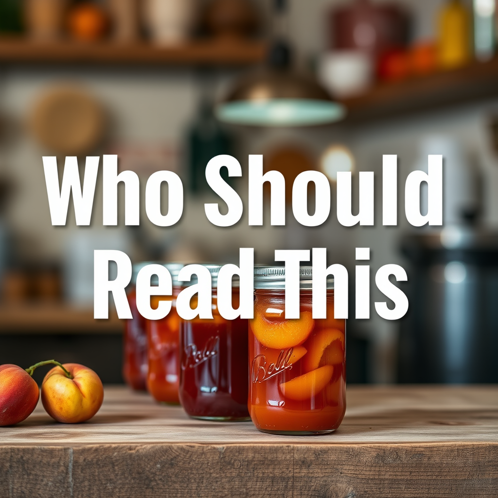 Who Should Read This - peach jam canning recipe