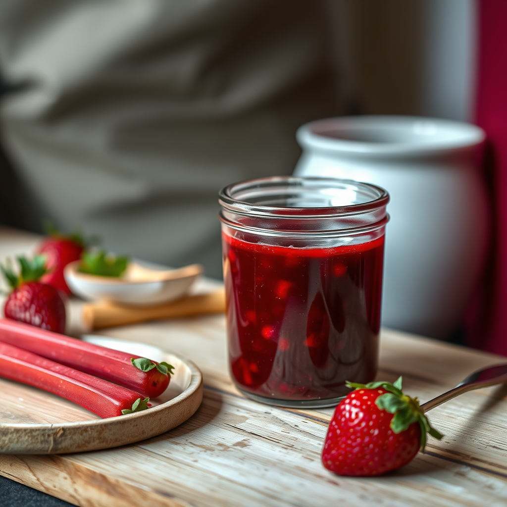 Who Should Read This - recipe for strawberry rhubarb jam