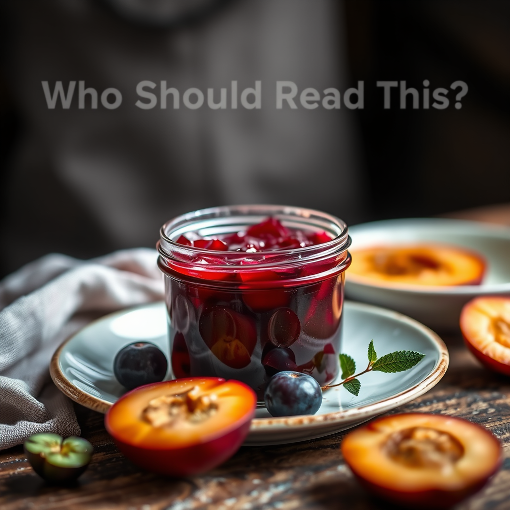 Who Should Read This - recipe for wild plum jam