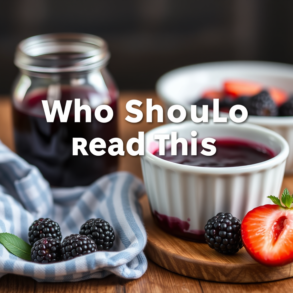 Who Should Read This - blackberry jam recipes