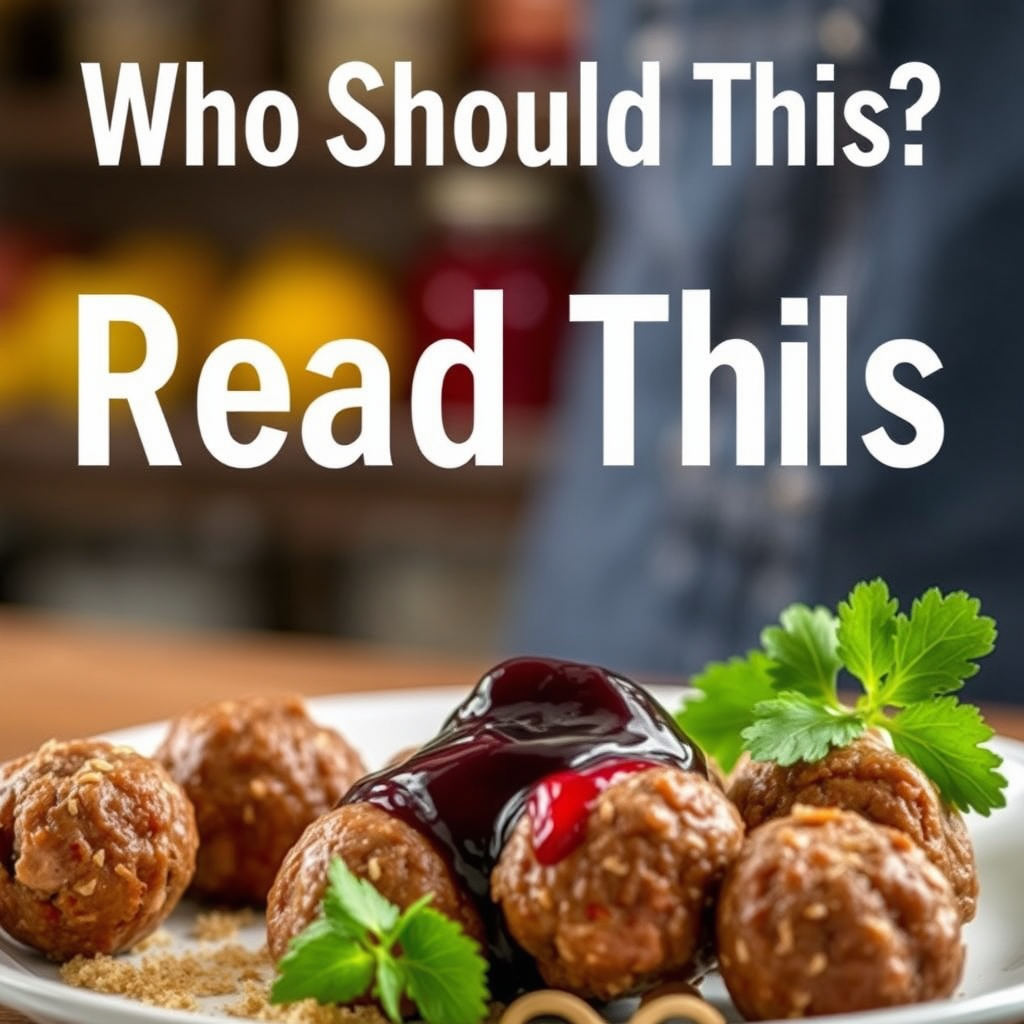 Who Should Read This - meatball recipes with grape jelly