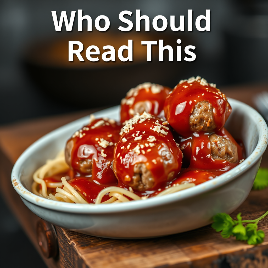 Who Should Read This - meatball recipe grape jelly chili sauce