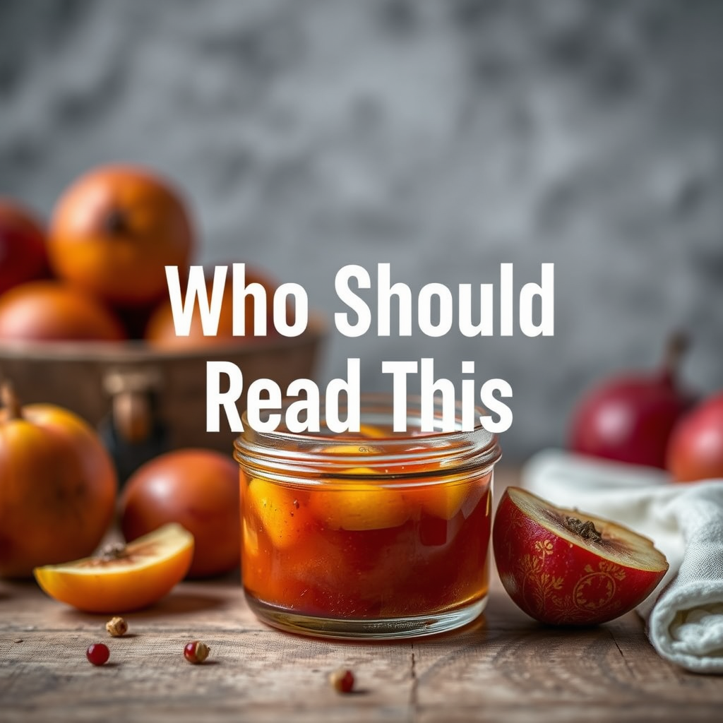 Who Should Read This - recipe for quince jam
