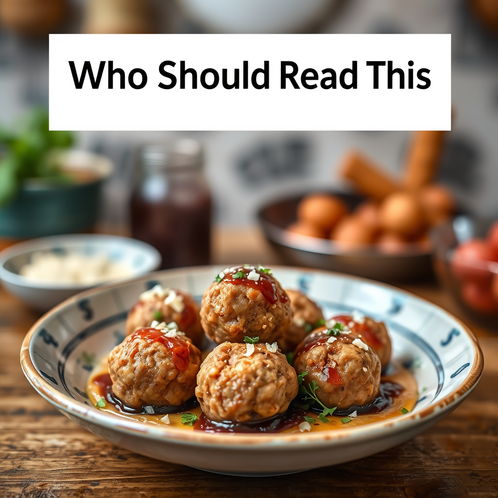 Who Should Read This - meatballs recipe with grape jelly