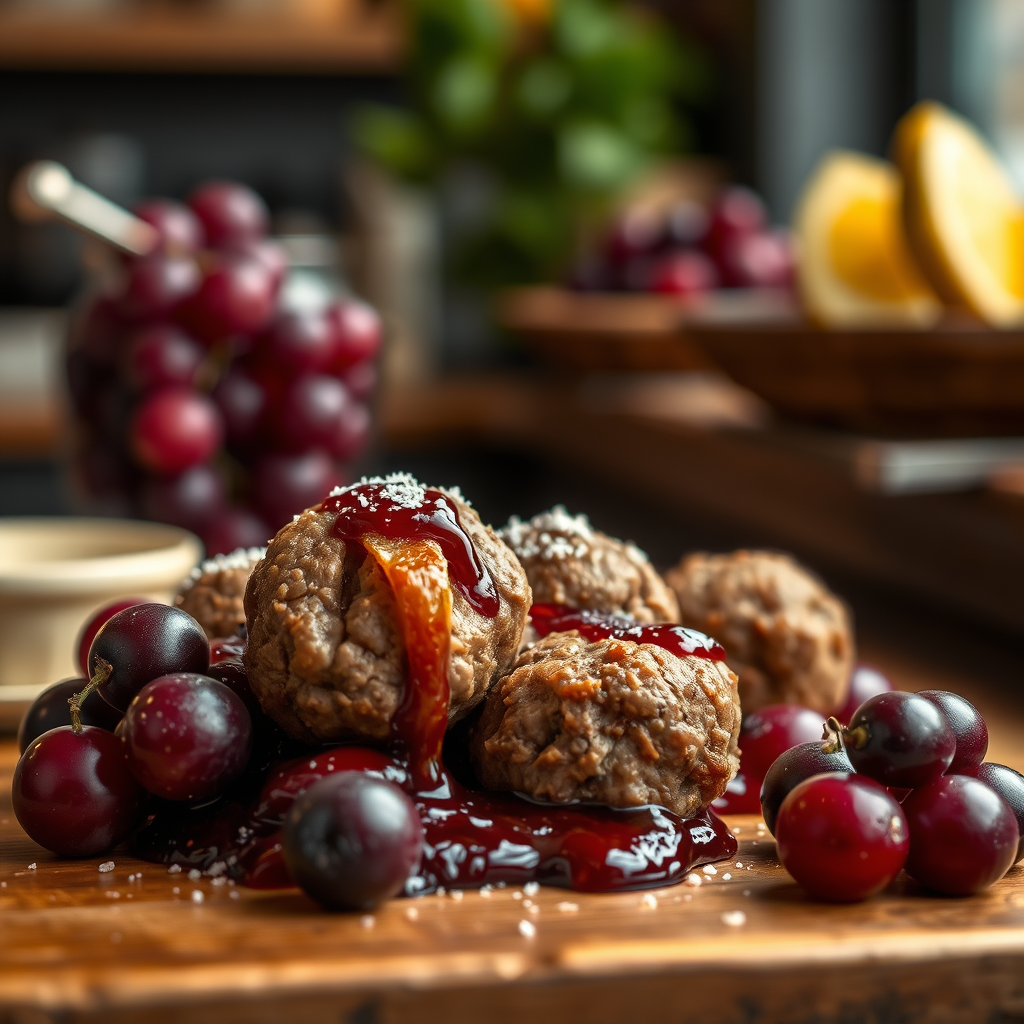Who Should Read This - meatball recipe with grape jam