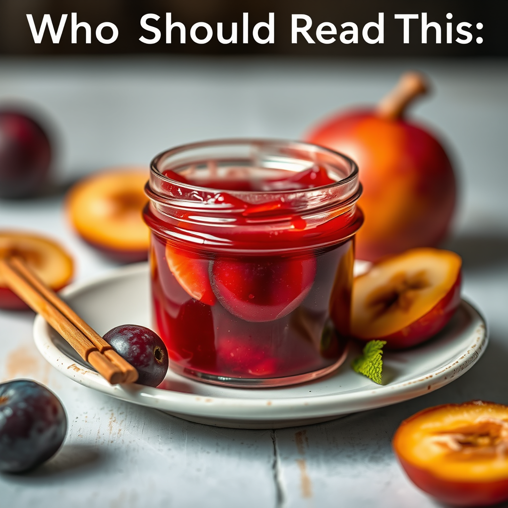 Who Should Read This - plum jam recipe