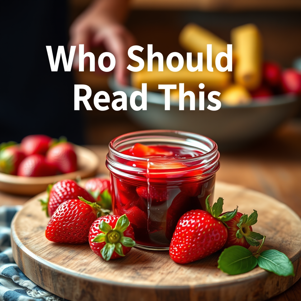 Who Should Read This - strawberry jam easy recipe