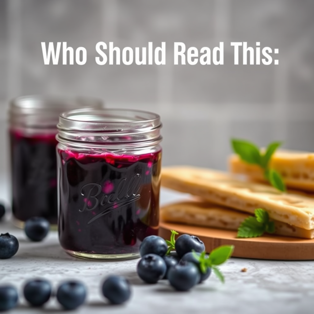 Who Should Read This - blueberry jam recipe with pectin