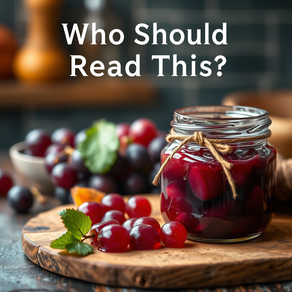 Who Should Read This - grape juice jam recipe