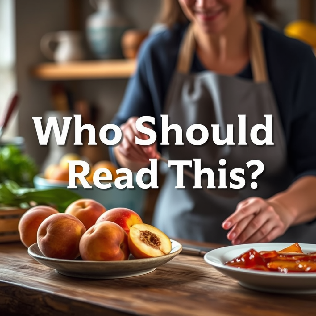 Who Should Read This - peach jam recipe without pectin