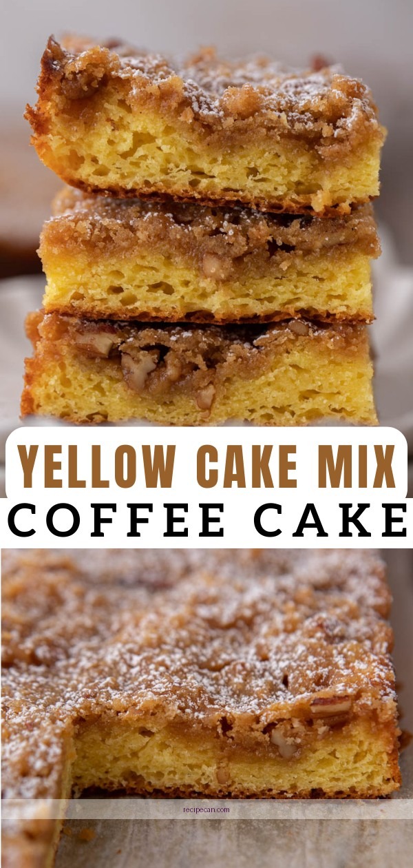 Yellow Cake Mix Coffee Cake Ingredients Baking Easy Coffee Cake Recipe - coffee cake recipe using yellow cake mix