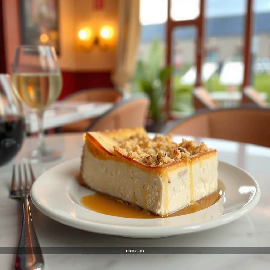 Apple Crumble Cheesecake - cheesecake recipe apple crumble
