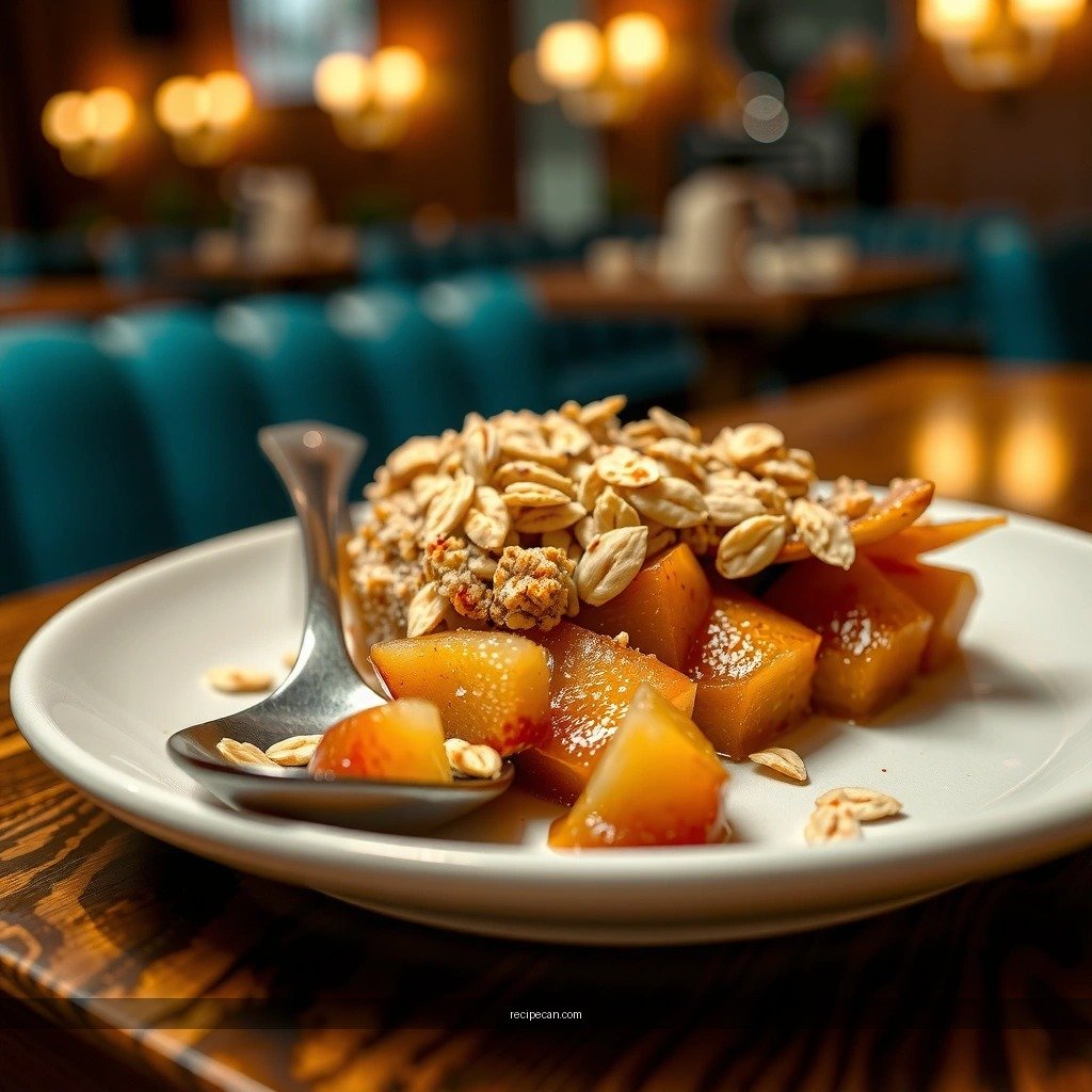 Apple Filling - apple crumble recipe with oats
