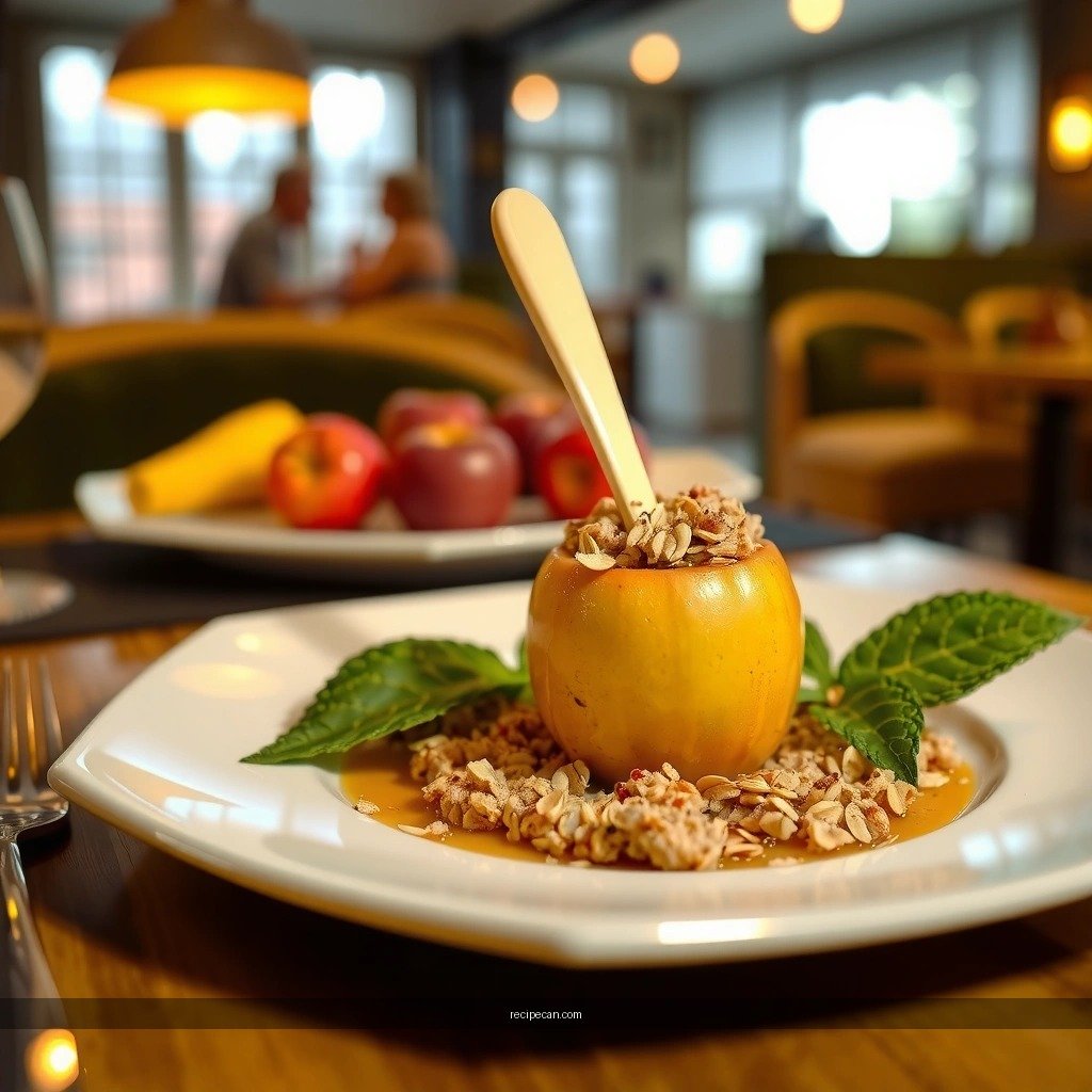 Apple Filling - recipe for apple crumble using oats