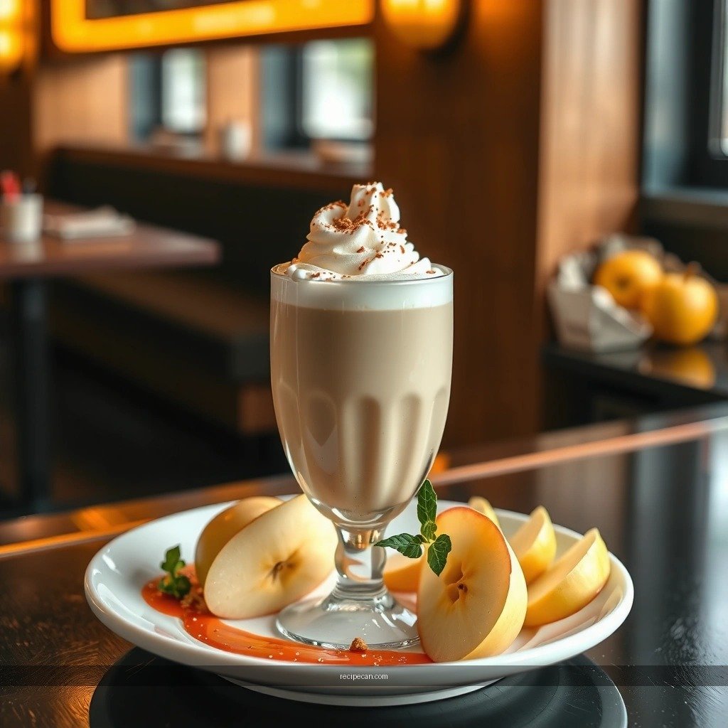 Apple Milkshake - apple milkshake recipe