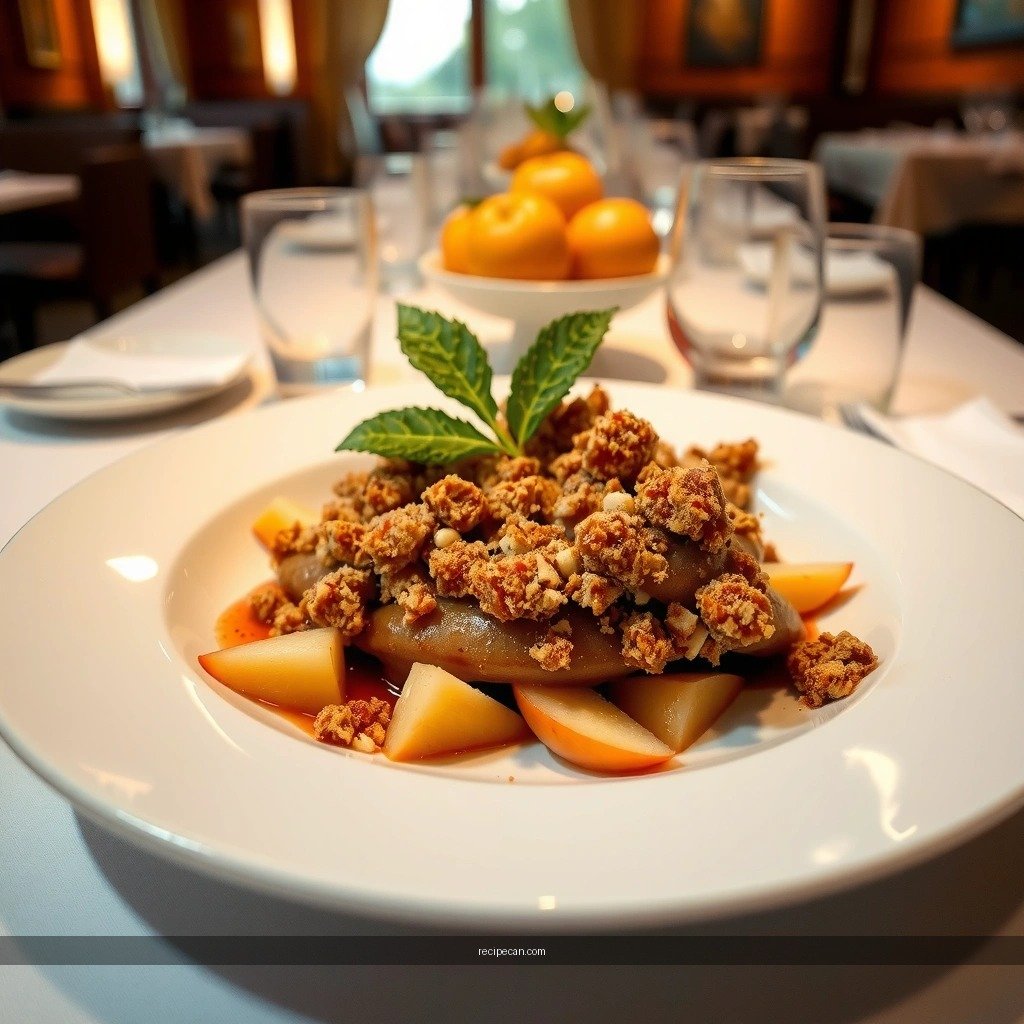 Apples - old fashioned apple crumble recipe