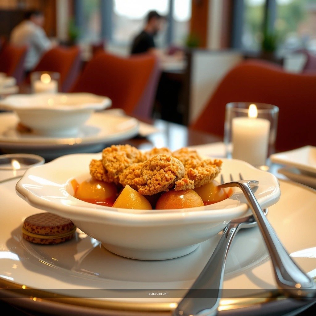Apples and Filling - individual apple crumble recipe