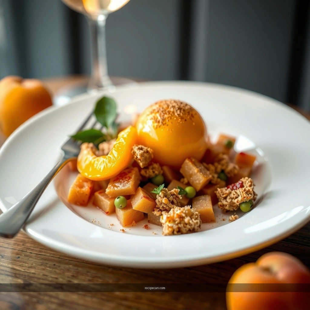 Assemble and Bake - apricot crumble recipe