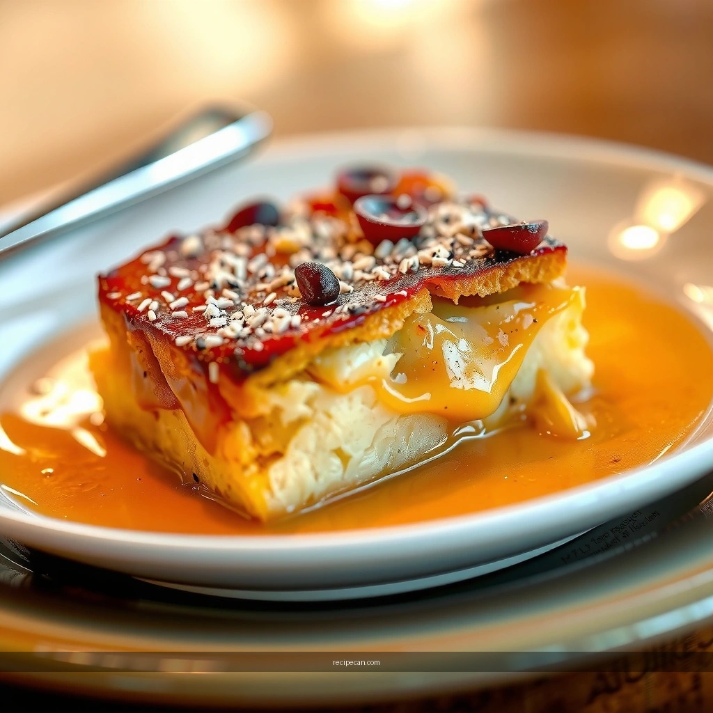 Assemble and Soak - sourdough bread pudding recipe