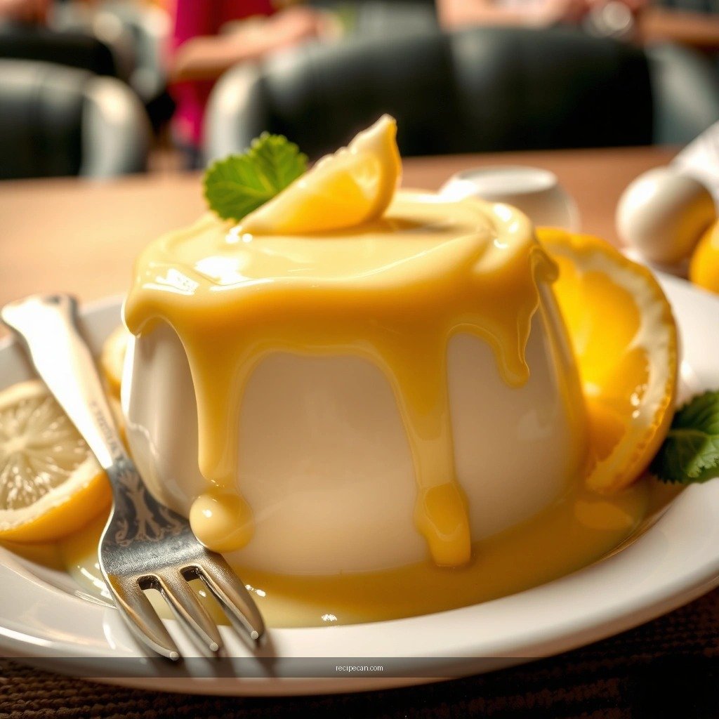 Baking Steps - baked lemon pudding recipe