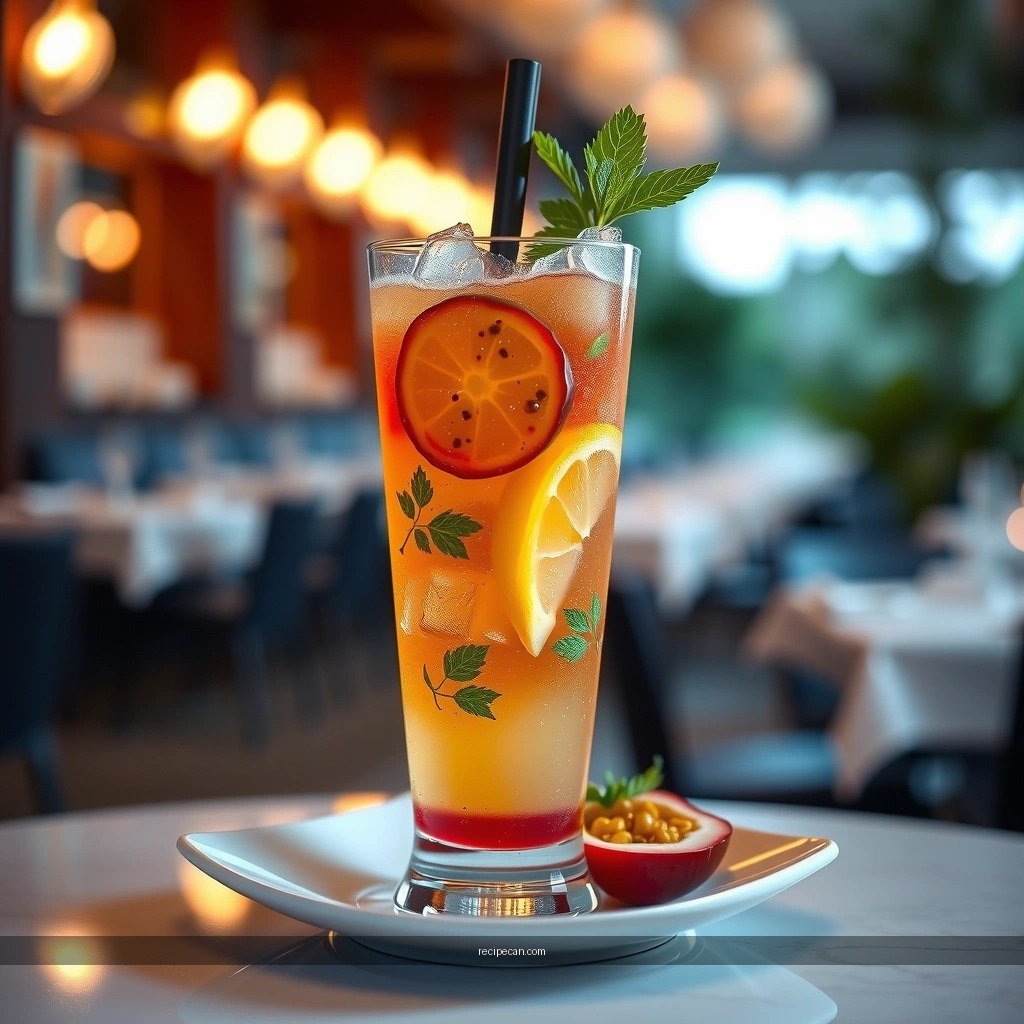 Balanced Flavor - passion fruit mojito cocktail recipe