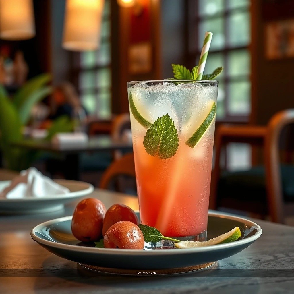 Balancing Flavors - din tai fung lychee mojito recipe